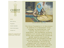 Tablet Screenshot of chrestfoundation.org